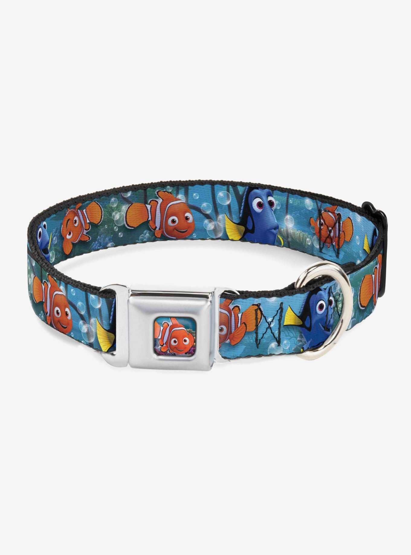 Disney Pixar Finding Nemo Nemo And Dory Seatbelt Buckle Dog Collar, , hi-res
