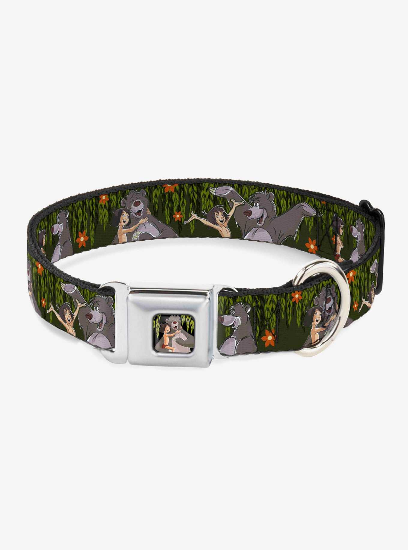 Disney The Jungle Book Mowgli Baloo Seatbelt Buckle Dog Collar, , hi-res