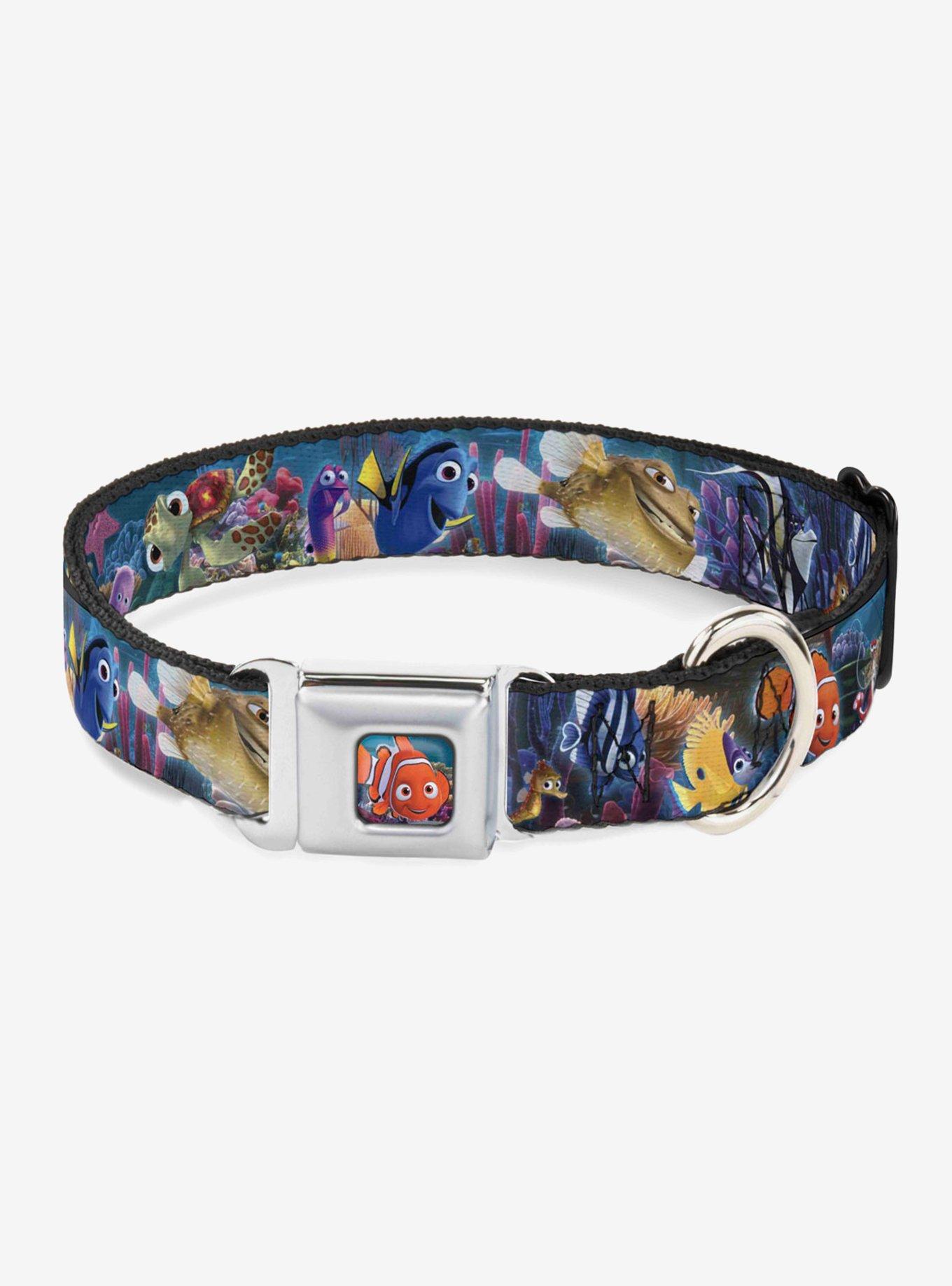 Disney Pixar Finding Nemo Nemo And Friends Seatbelt Buckle Dog Collar, , hi-res