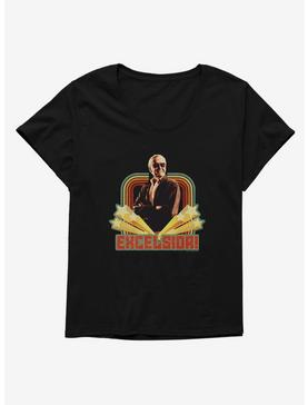 Stan Lee Universe Excelsior! Retro Womens T-Shirt Plus Size, , hi-res