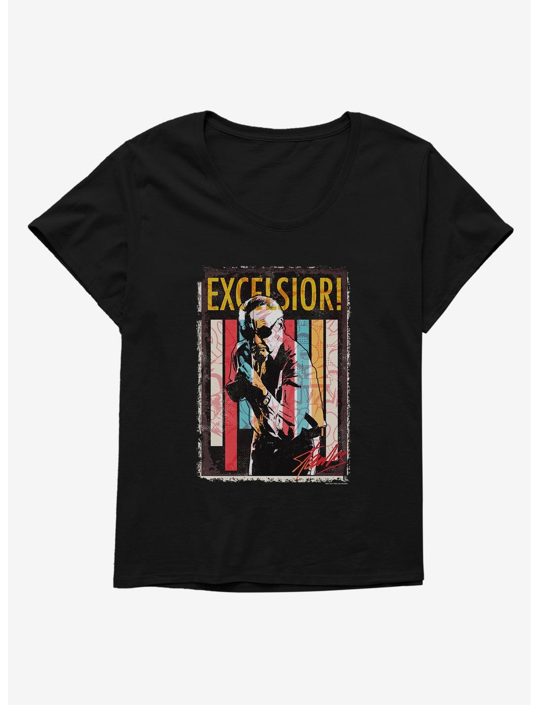 Stan Lee Universe Excelsior! Stripes Womens T-Shirt Plus Size, , hi-res