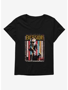 Stan Lee Universe Excelsior! Stripes Womens T-Shirt Plus Size, , hi-res