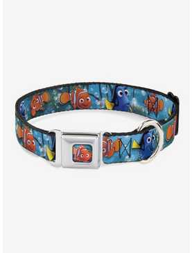 Disney Pixar Finding Nemo Nemo And Dory Seatbelt Buckle Pet Collar, , hi-res