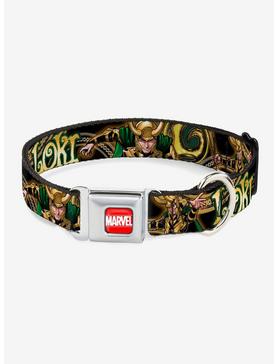 Marvel Loki Poses Seatbelt Buckle Pet Collar, , hi-res