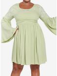Her Universe The Lord Of The Rings Arwen Bell Sleeve Dress Plus Size Her Universe Exclusive, GREEN, hi-res
