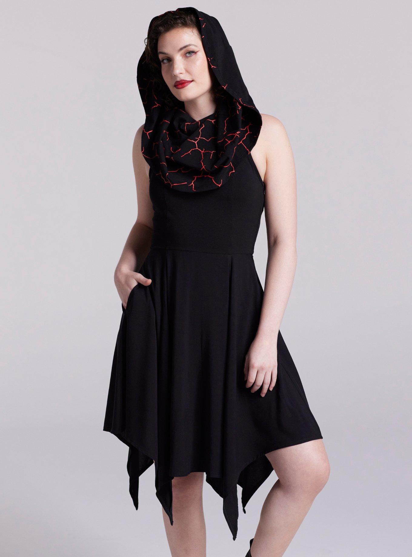 Her Universe Star Wars Kylo Ren Cowl Dress Her Universe Exclusive, BLACK, hi-res