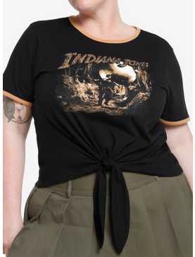 Her Universe Indiana Jones Cave Scene Tie-Front T-Shirt Plus Size, , hi-res