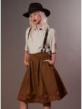 Her Universe Indiana Jones Icons Suspender Retro Skirt, BROWN, hi-res
