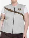 Her Universe Star Wars Rey Zip-Up Vest Plus Size Her Universe Exclusive, OFF WHITE, hi-res