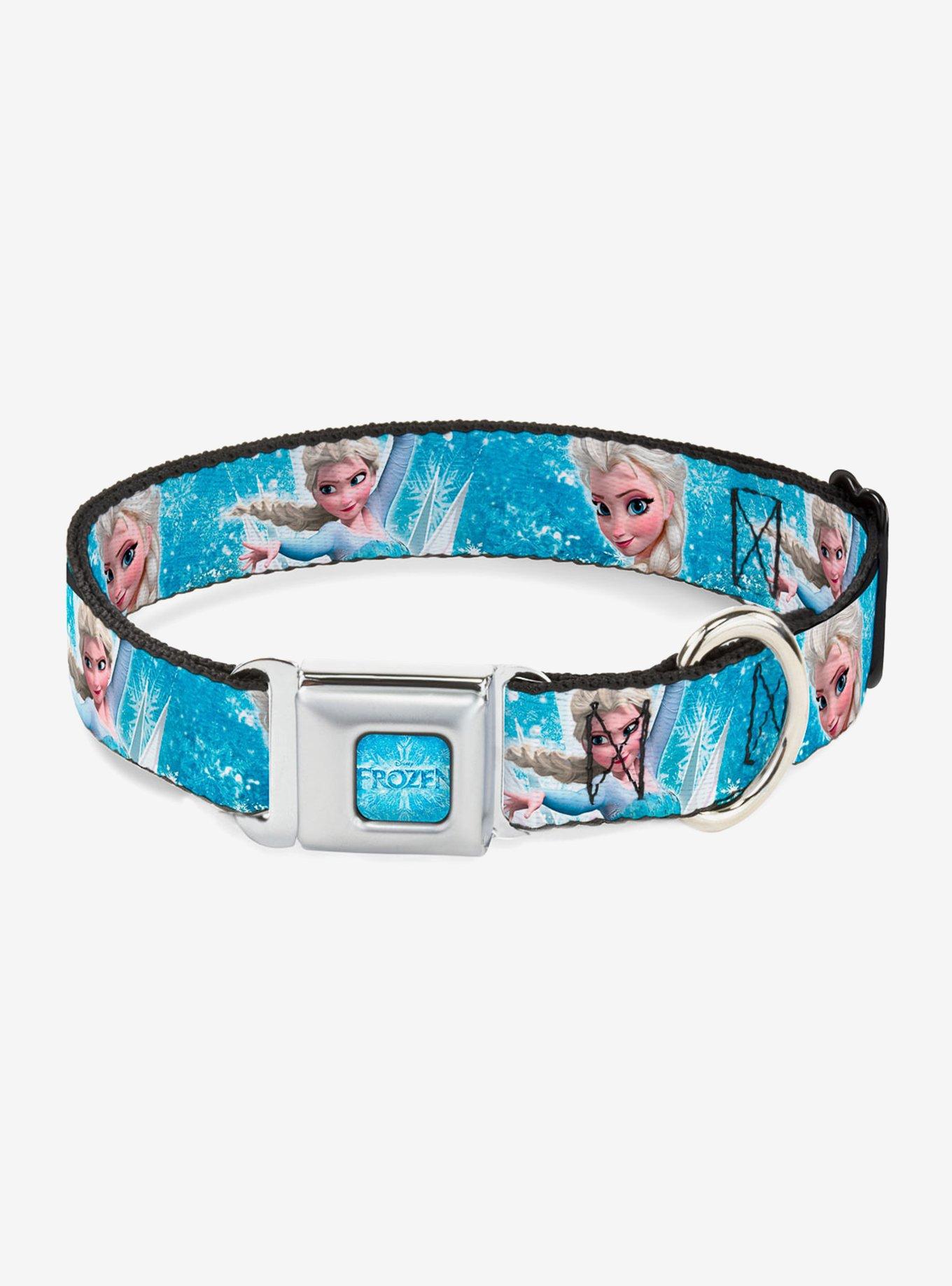 Disney Frozen Elsa Face Action Pose Seatbelt Buckle Pet Collar