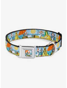 Disney Frozen Olaf Summertime Beach Seatbelt Buckle Pet Collar, , hi-res