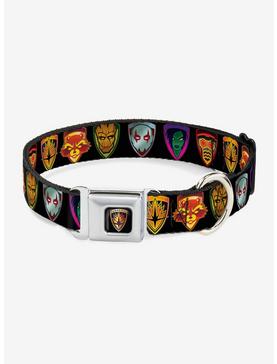Marvel Guardians Of The Galaxy Badge 5 Character Seatbelt Buckle Pet Collar, , hi-res