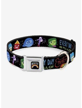 Disney Pixar Inside Out Emotion Expressions Every Day Is Full Of Emotions Seatbelt Buckle Pet Collar, , hi-res