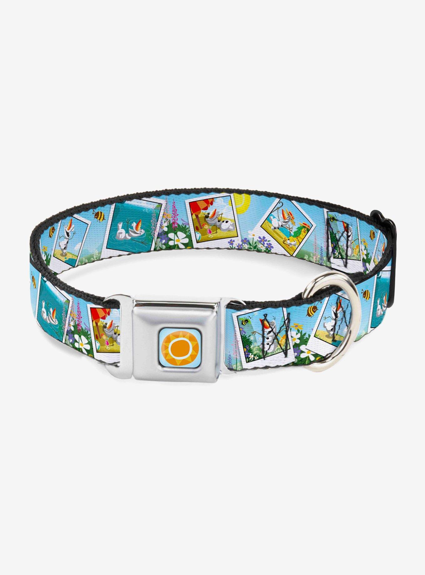 Buckle-Down Dog Leash – Frozen Olaf Design, 6 Ft Long, 1.5" Wide – Officially Licensed Disney