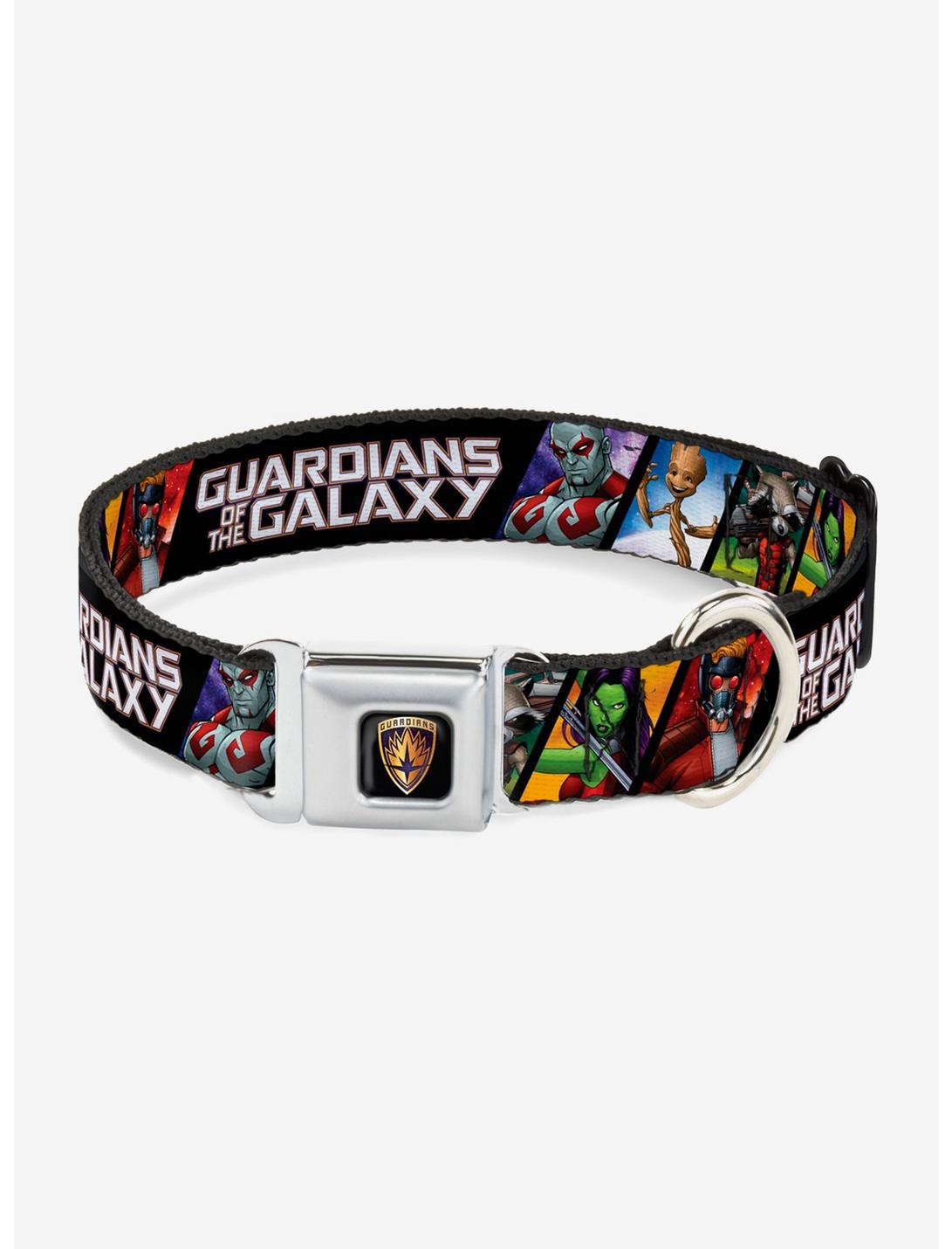 Marvel Guardians Of The Galaxy 5 Character Pose Seatbelt Buckle Pet Collar, MULTICOLOR, hi-res