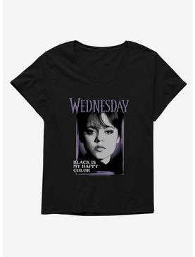 Wednesday Black Is My Happy Color Womens T-Shirt Plus Size, , hi-res