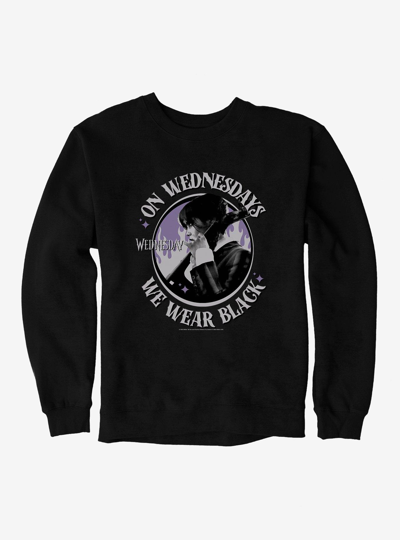 Wednesday Cello We Wear Black Sweatshirt, , hi-res