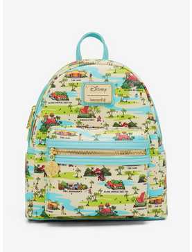 Loungefly Disney Lilo & Stitch Locations Allover Print Mini Backpack - BoxLunch Exclusive, , hi-res