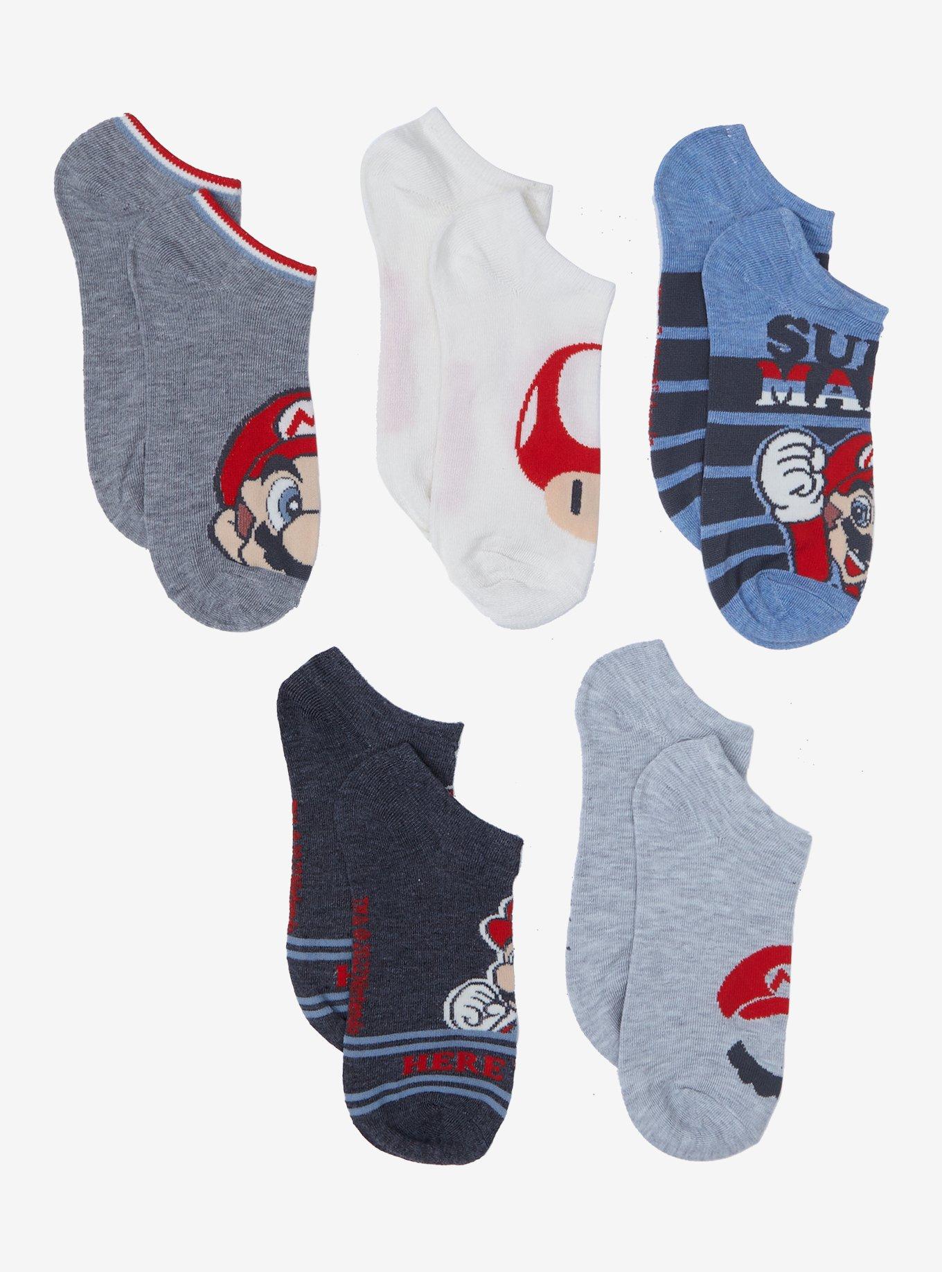 Nintendo Super Mario Bros. Portraits Sock Set, , hi-res