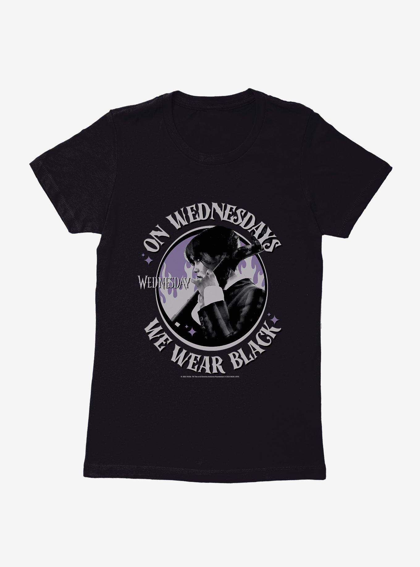 Wednesday Cello We Wear Black Womens T-Shirt, , hi-res