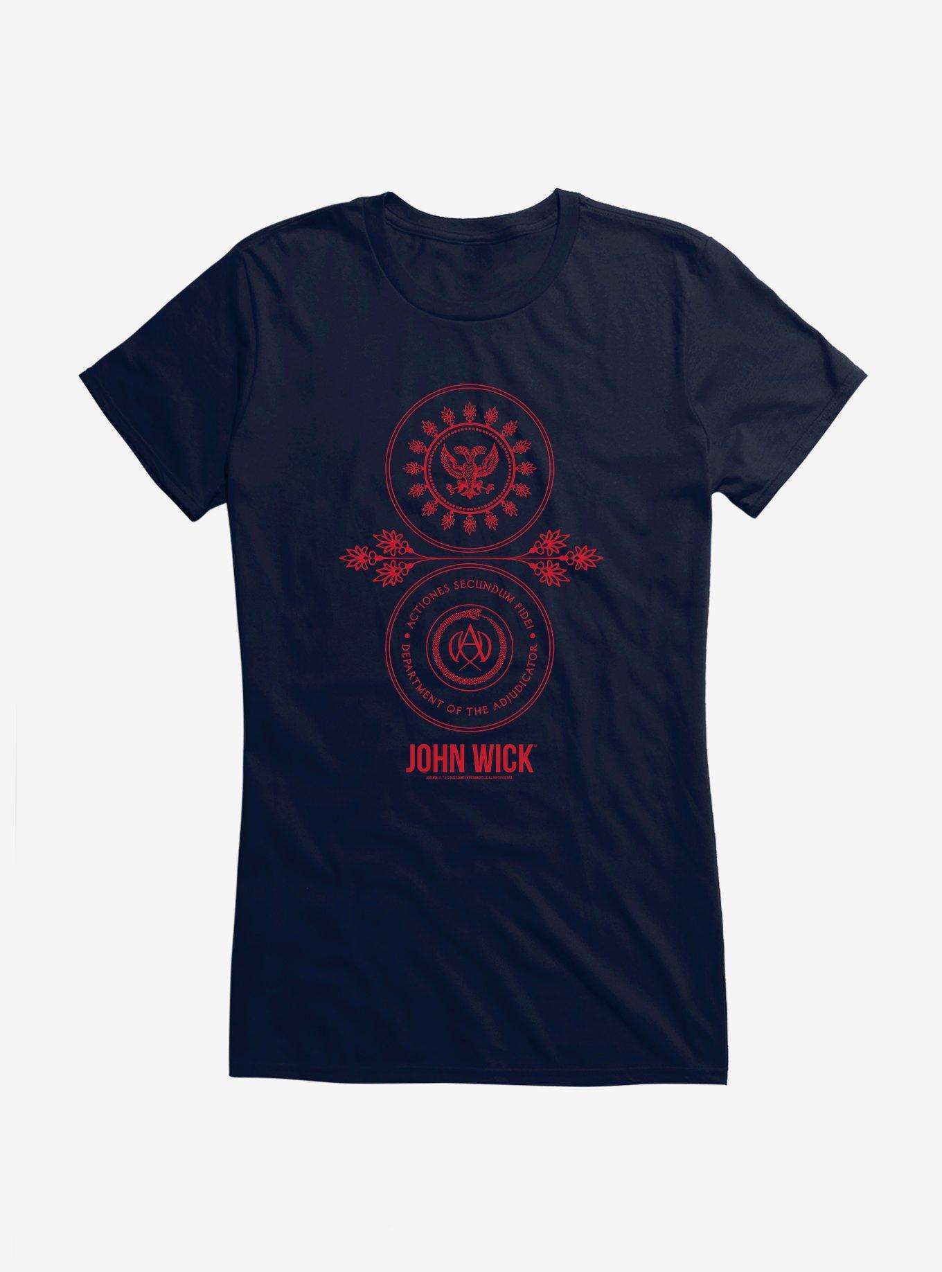 John Wick Department Of The Adjudicator Seal Girls T-Shirt, , hi-res