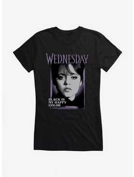 Wednesday Black Is My Happy Color Girls T-Shirt, , hi-res