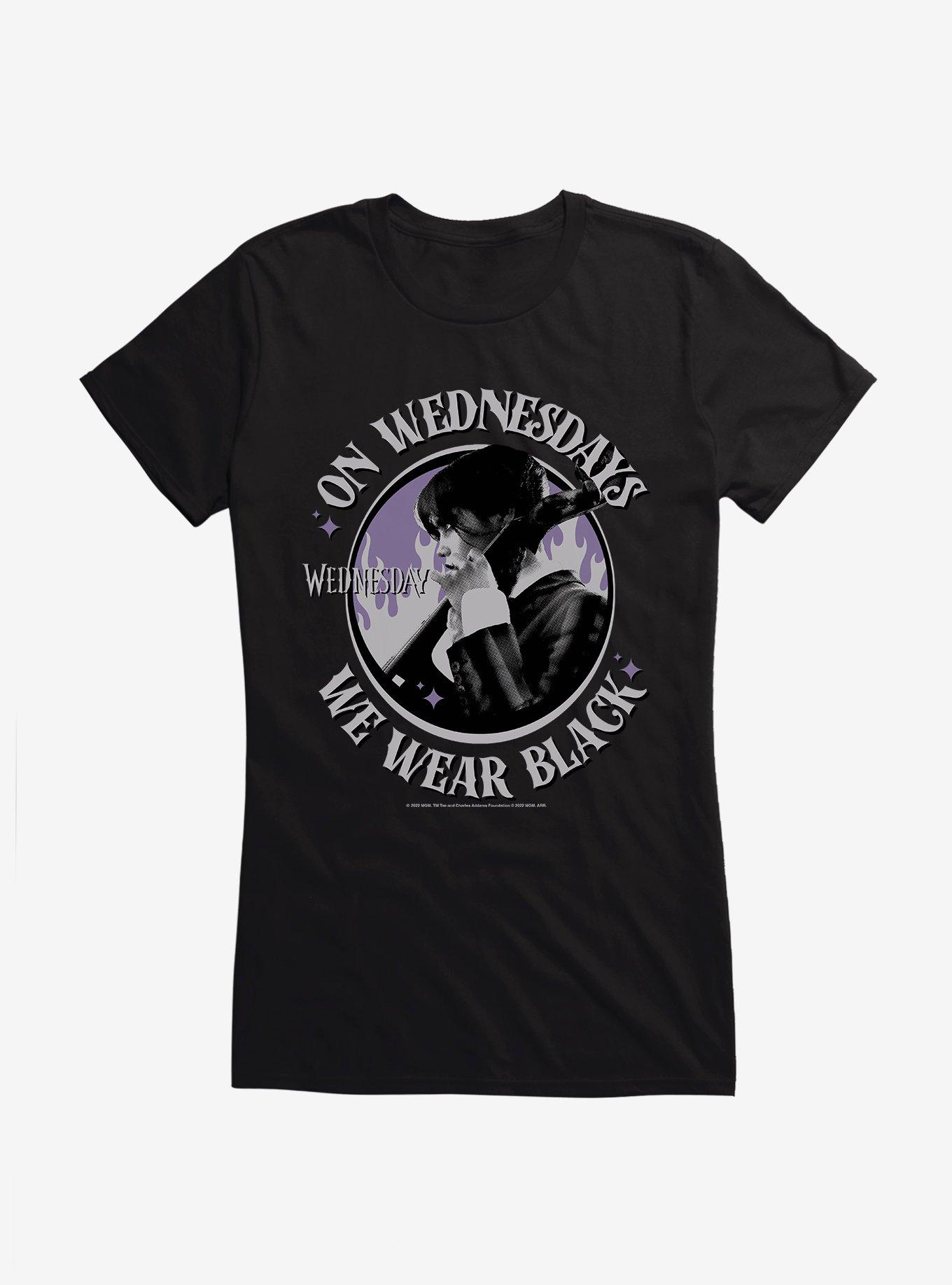 Wednesday Cello We Wear Black Girls T-Shirt, , hi-res