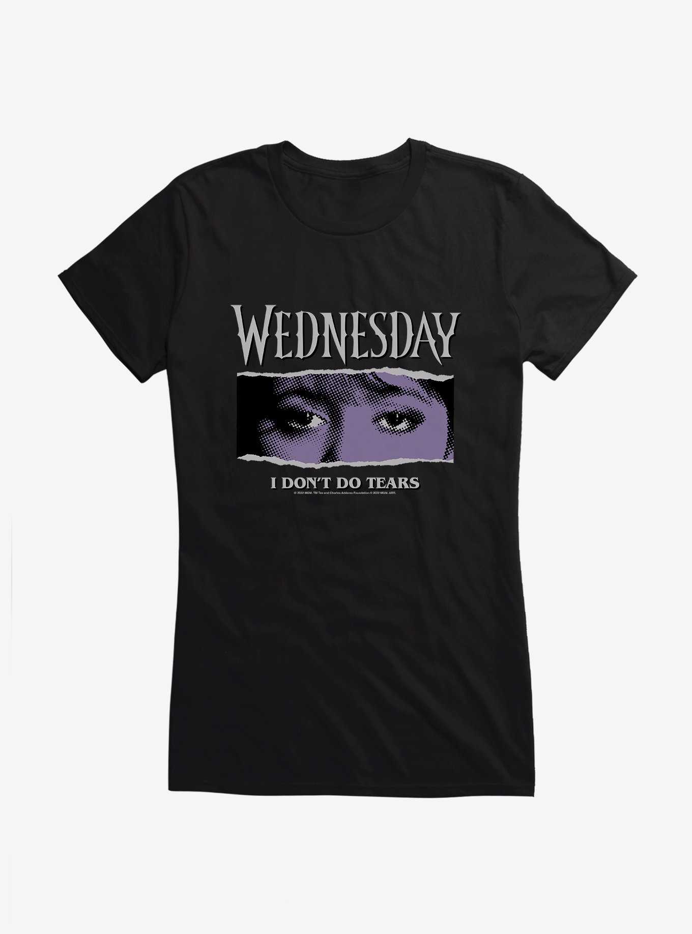 Wednesday Eyes Don't Do Tears Girls T-Shirt, , hi-res