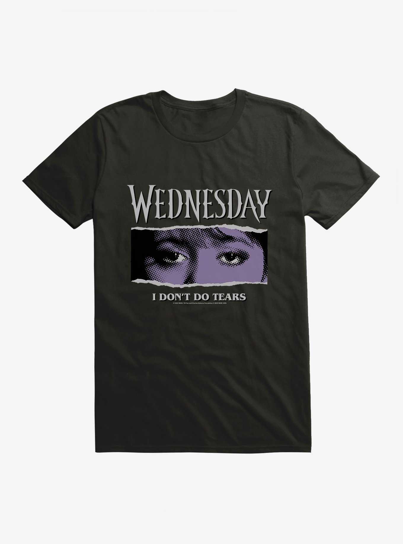 Wednesday Eyes Don't Do Tears T-Shirt, , hi-res