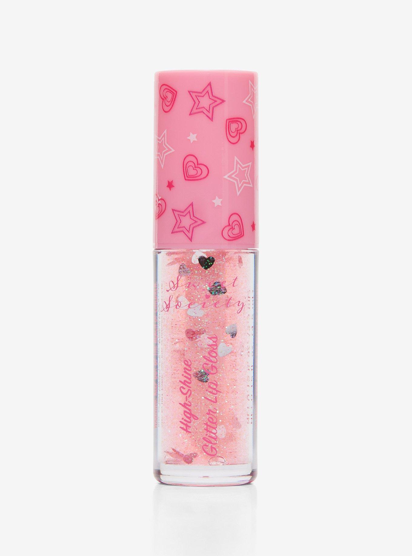 Sweet Society Pink Glitter Lip Gloss, , hi-res