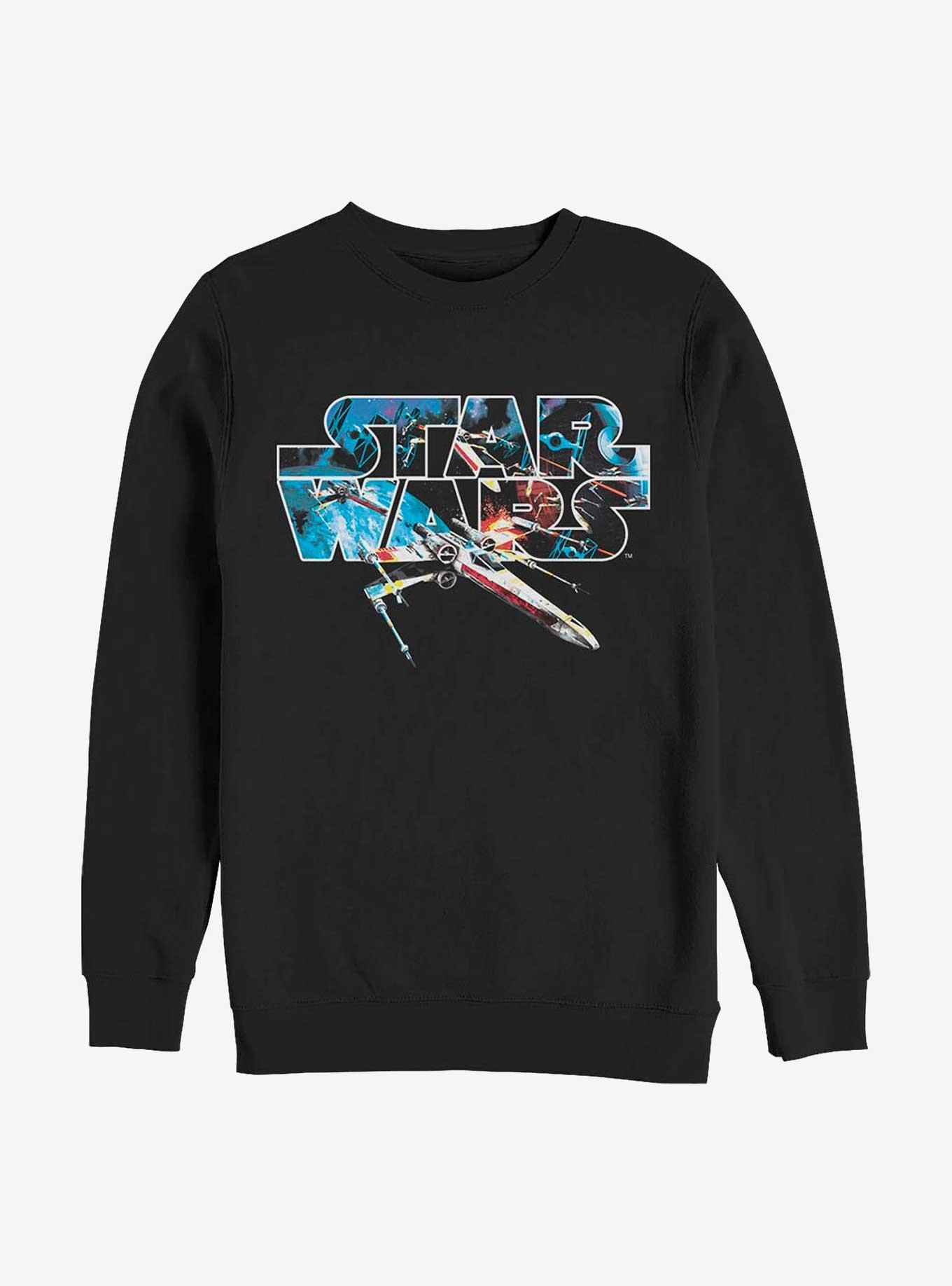 Star Wars X-Wing Primed Logo Sweatshirt, BLACK, hi-res