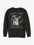 Star Wars Yoda Best Grandpa Sweatshirt, BLACK, hi-res