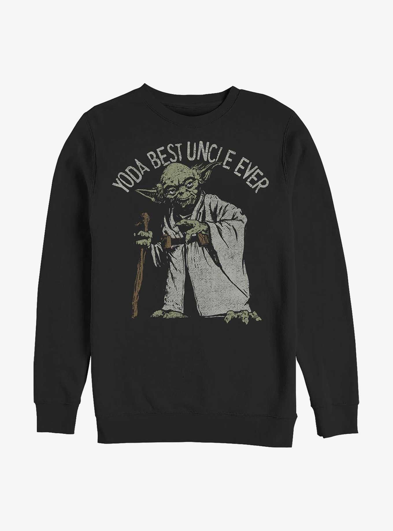 Star Wars Yoda Best Uncle Sweatshirt, BLACK, hi-res