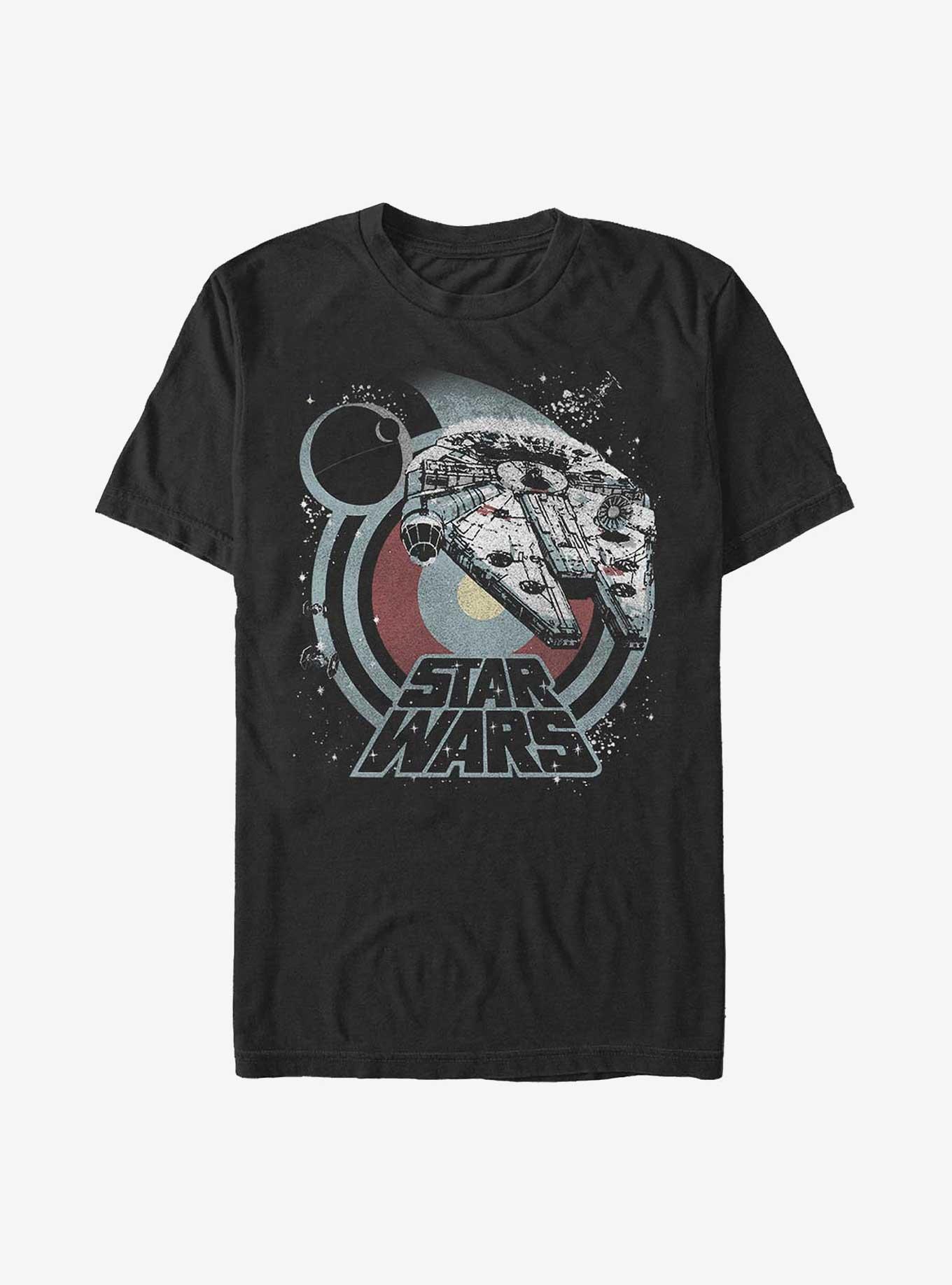 Star Wars Fly Millennium Falcon T-Shirt, BLACK, hi-res