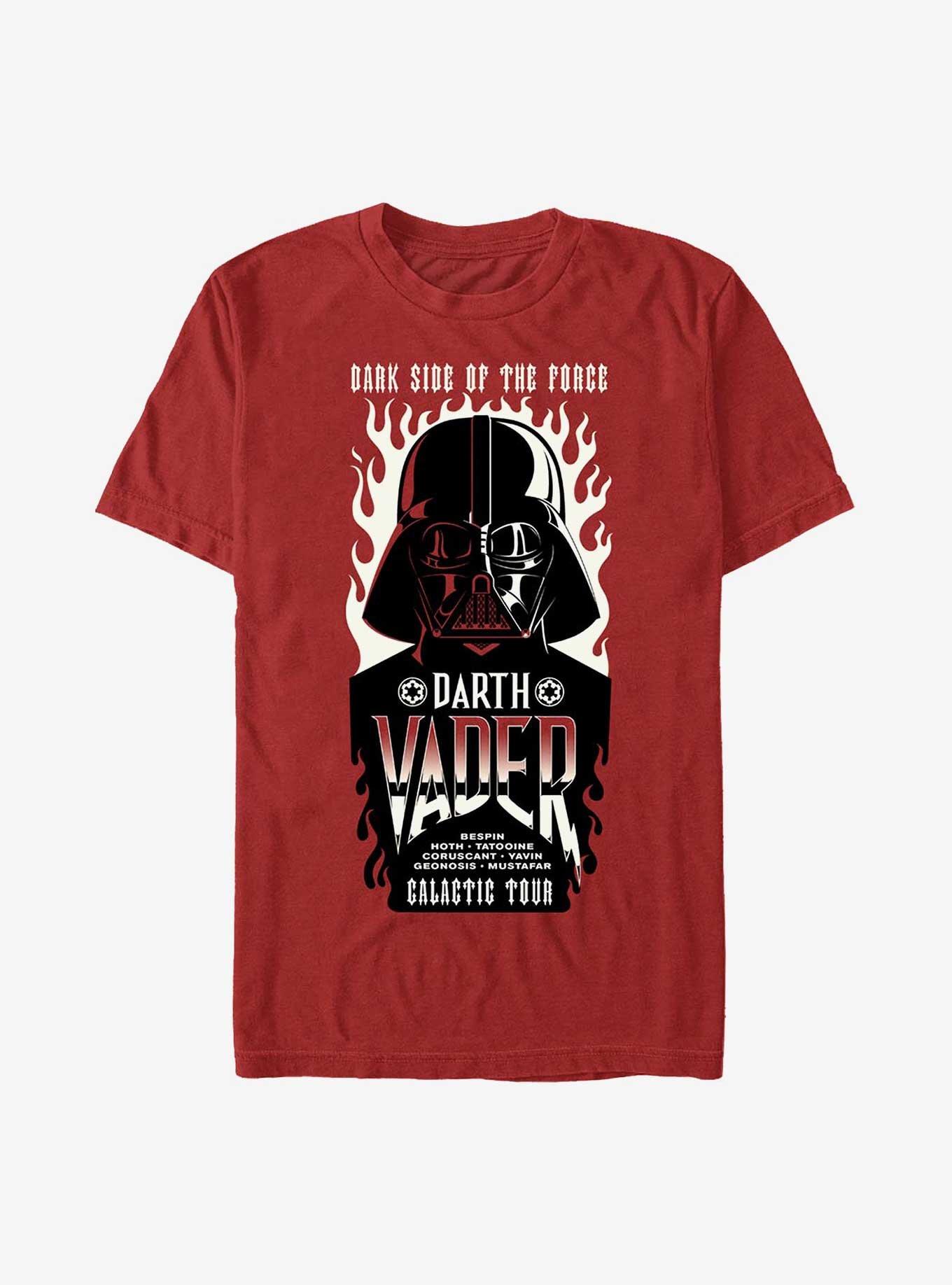 Star Wars Vader Flame Galactic Tour T-Shirt, RED, hi-res