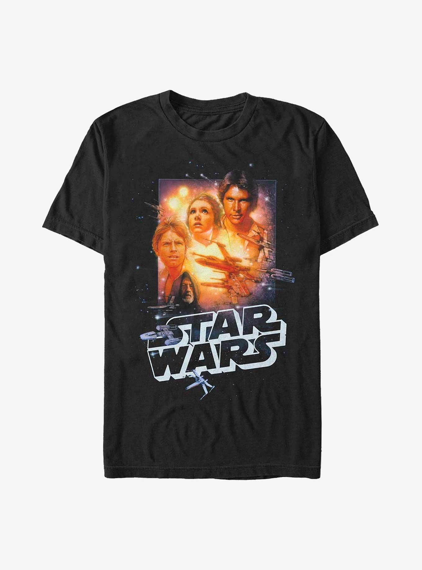 Star Wars Vintage Collage T-Shirt, BLACK, hi-res