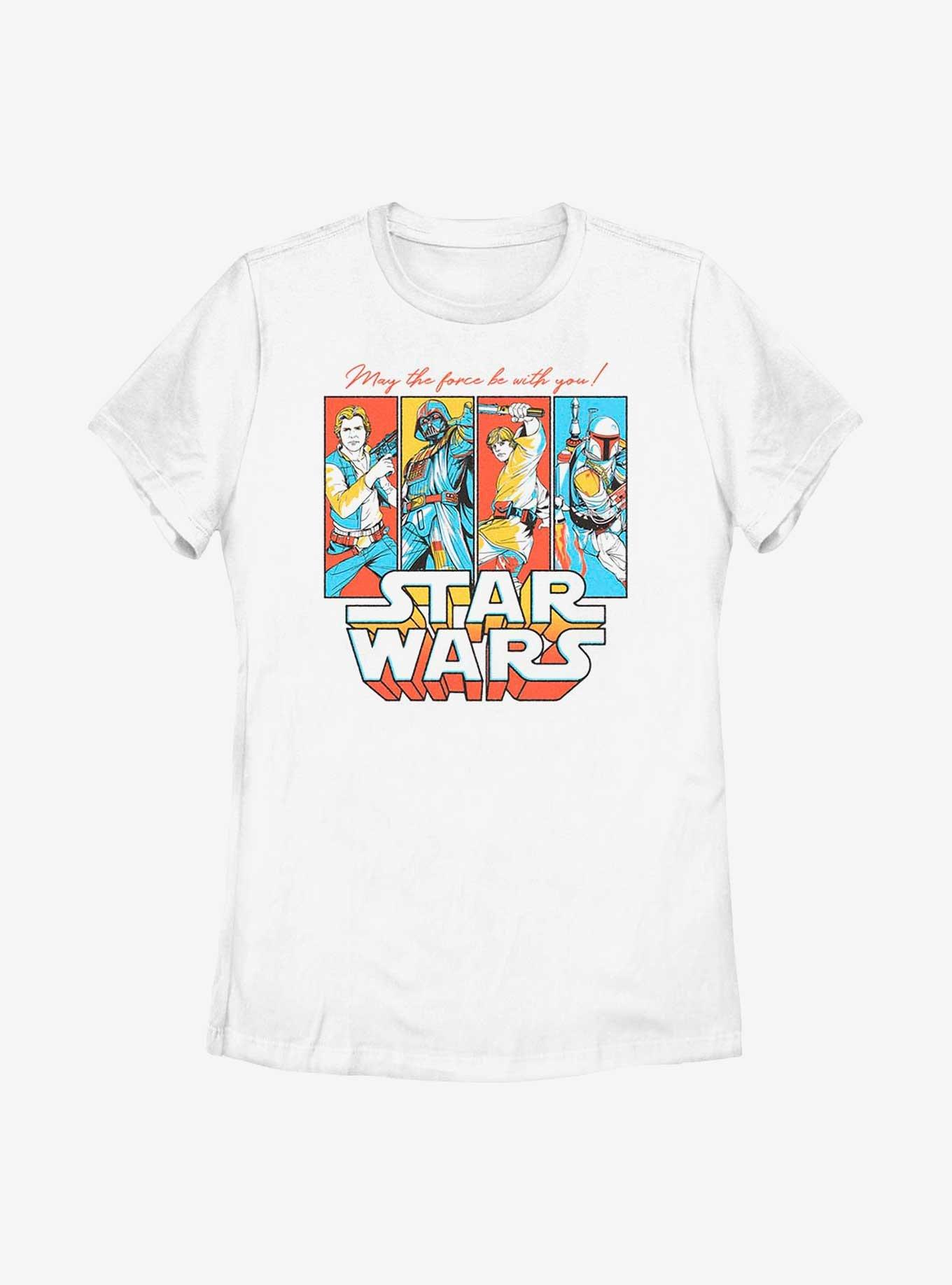 Star Wars Pop Culture Crew Womens T-Shirt, WHITE, hi-res