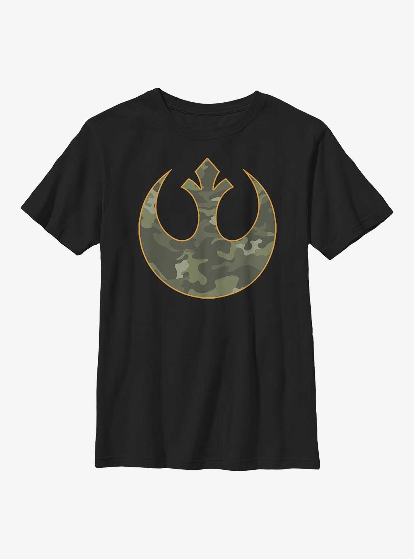Star Wars Camo Rebellion Logo Youth T-Shirt, , hi-res