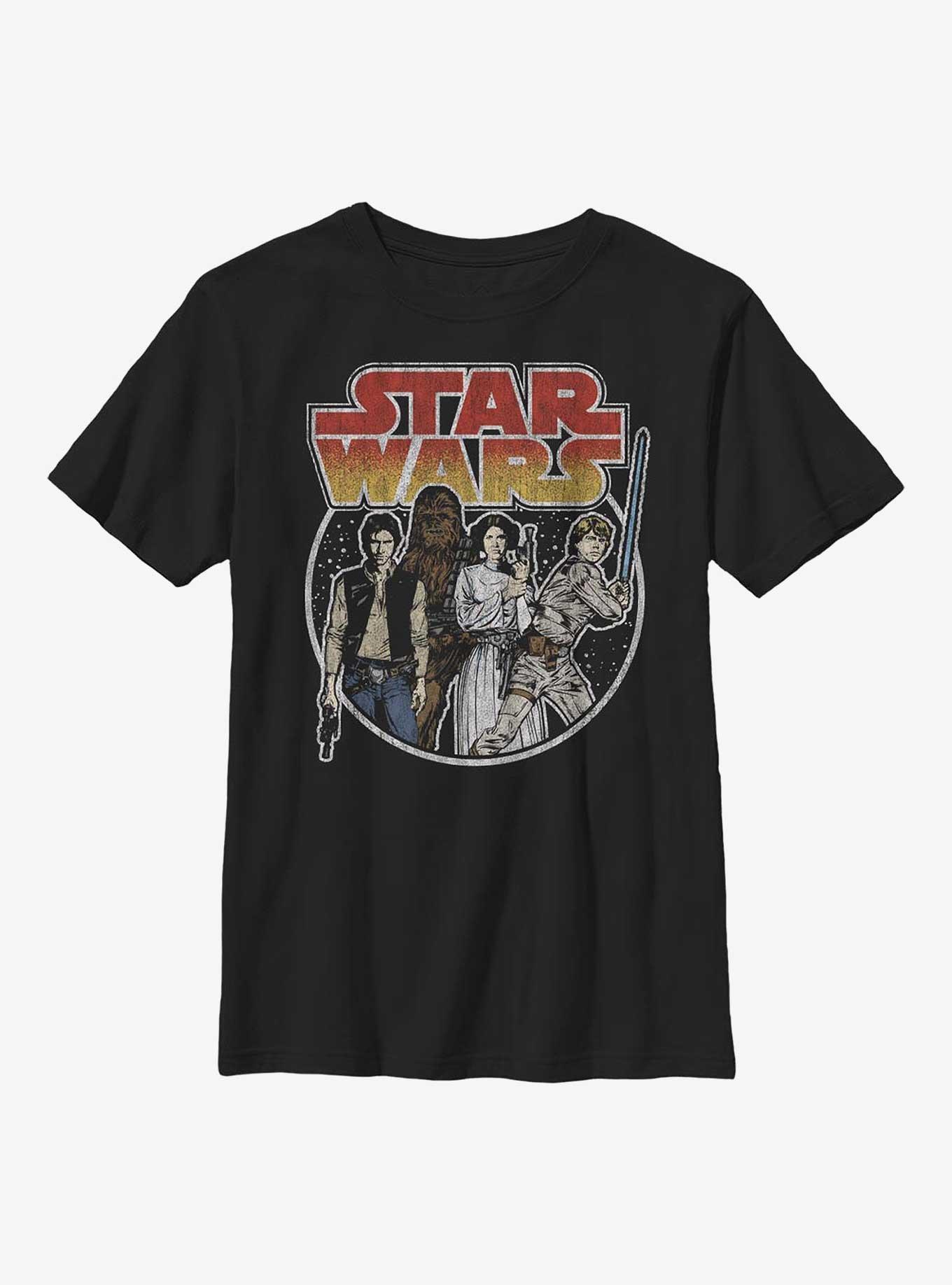 Star Wars Rebel Group Youth T-Shirt, BLACK, hi-res