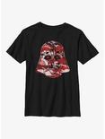 Star Wars Red Tint Camo Vader Youth T-Shirt, BLACK, hi-res