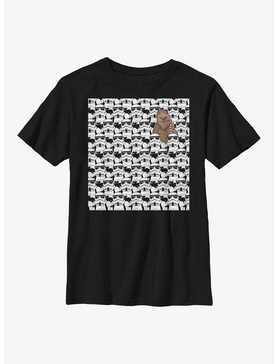 Star Wars Stormtrooper Chewbacca In Crowd Youth T-Shirt, , hi-res