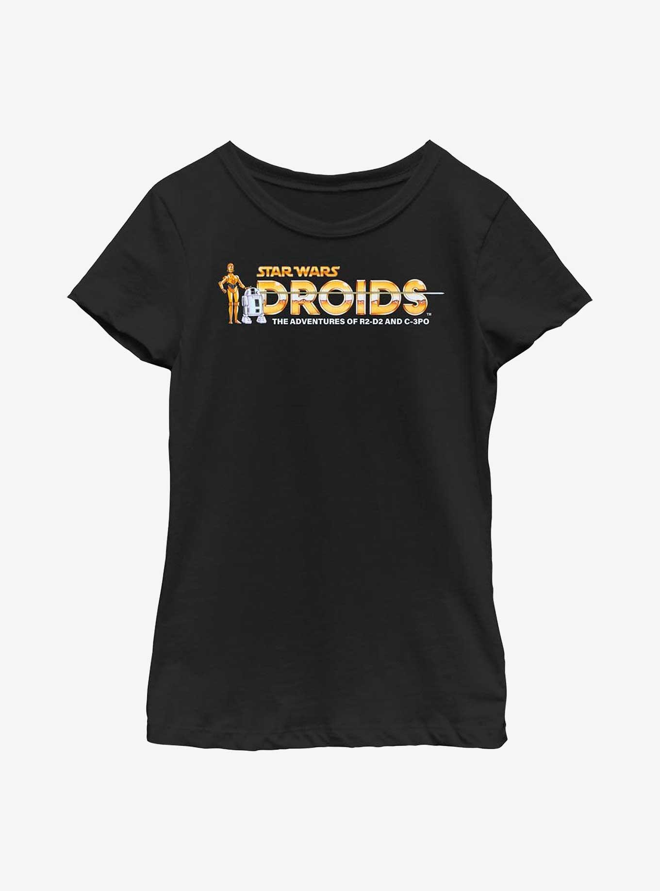 Star Wars Adventurous Droids Youth Girls T-Shirt, BLACK, hi-res