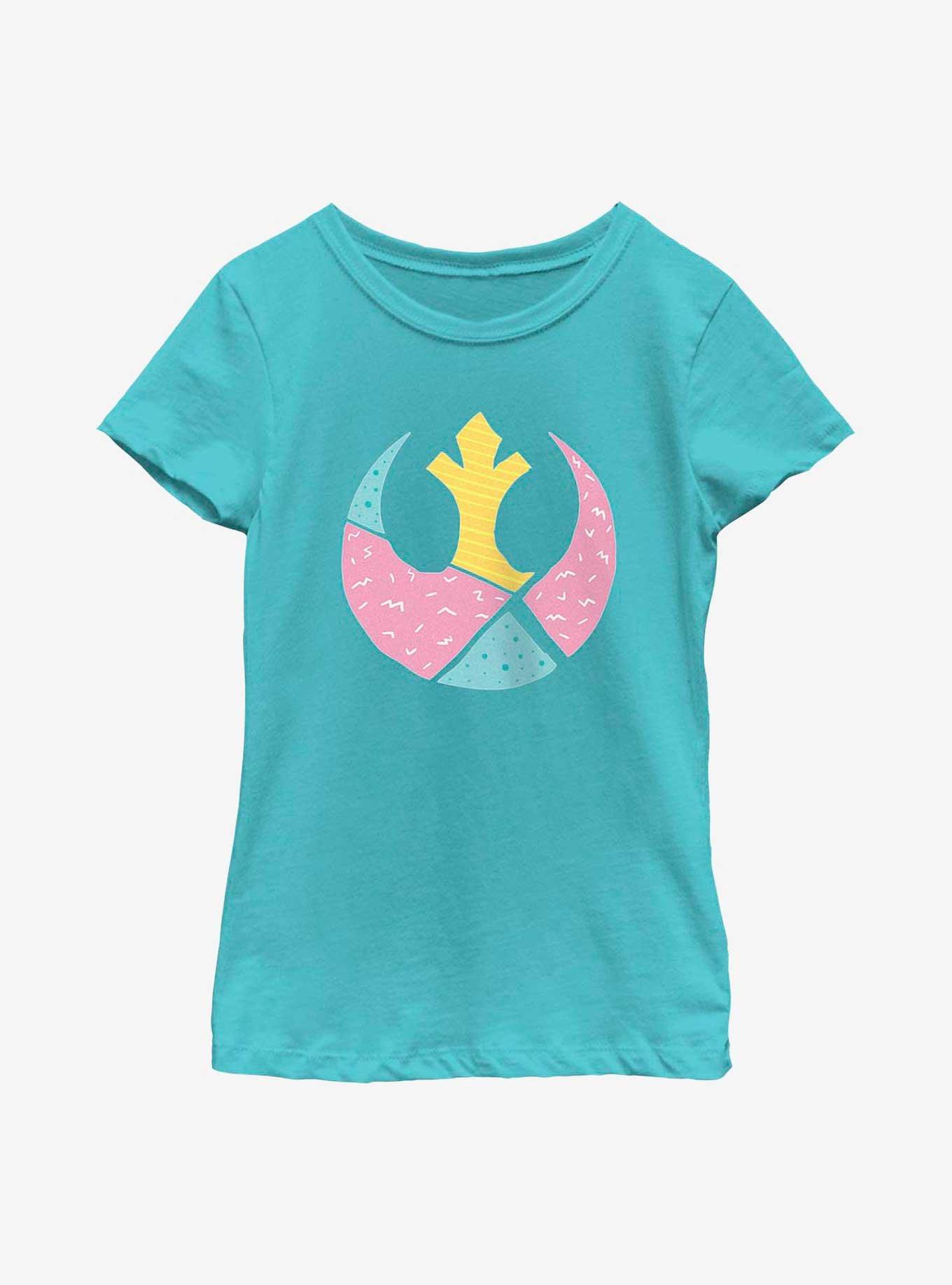 Star Wars Geometric Shaped Rebel Symbol Youth Girls T-Shirt, , hi-res