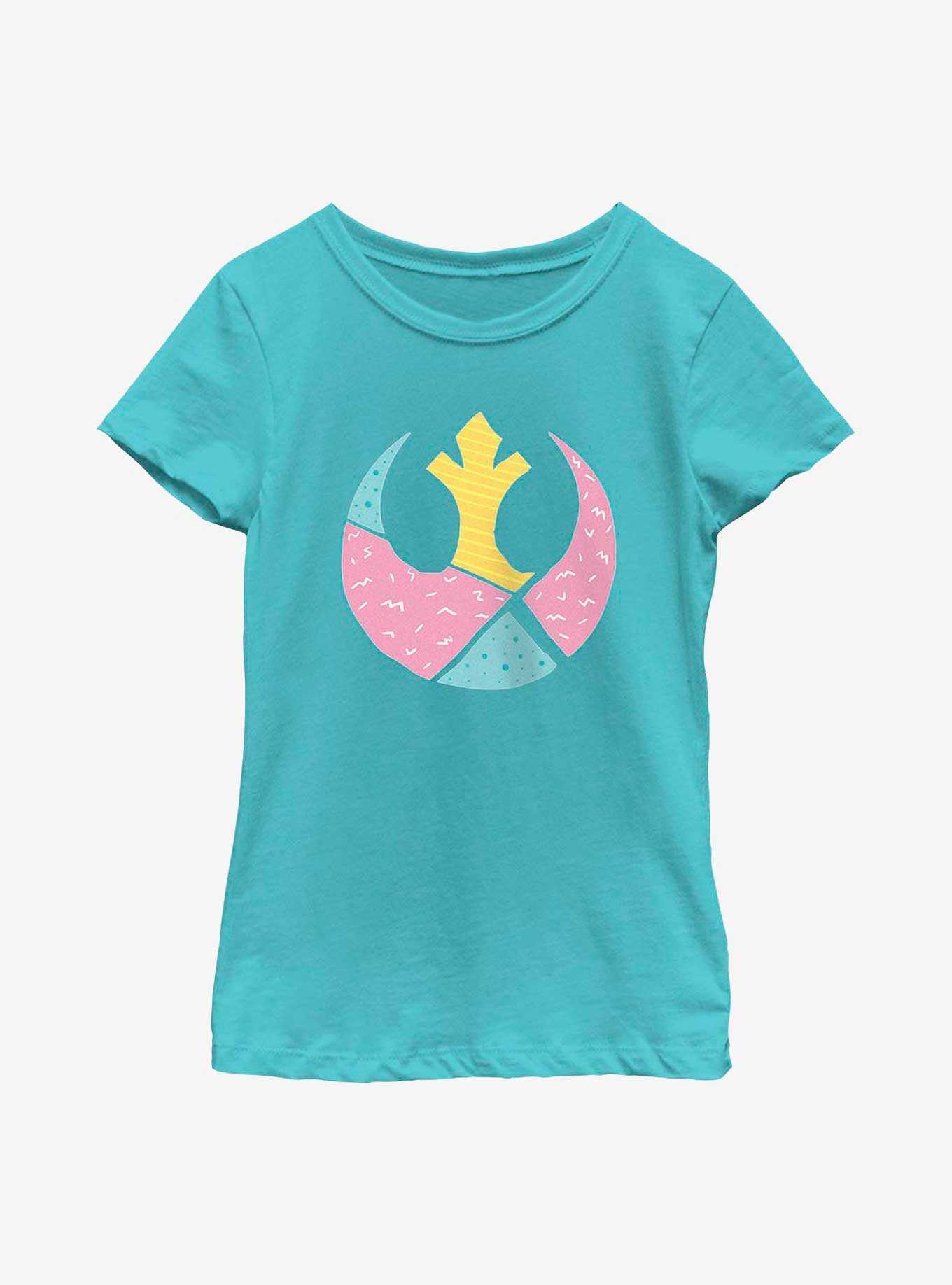 Star Wars Geometric Shaped Rebel Symbol Youth Girls T-Shirt, , hi-res