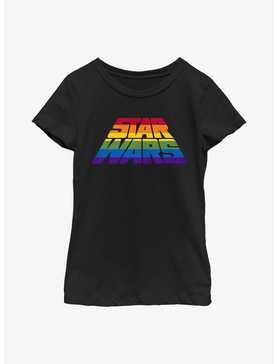 Star Wars Rainbow Logo Youth Girls T-Shirt, , hi-res