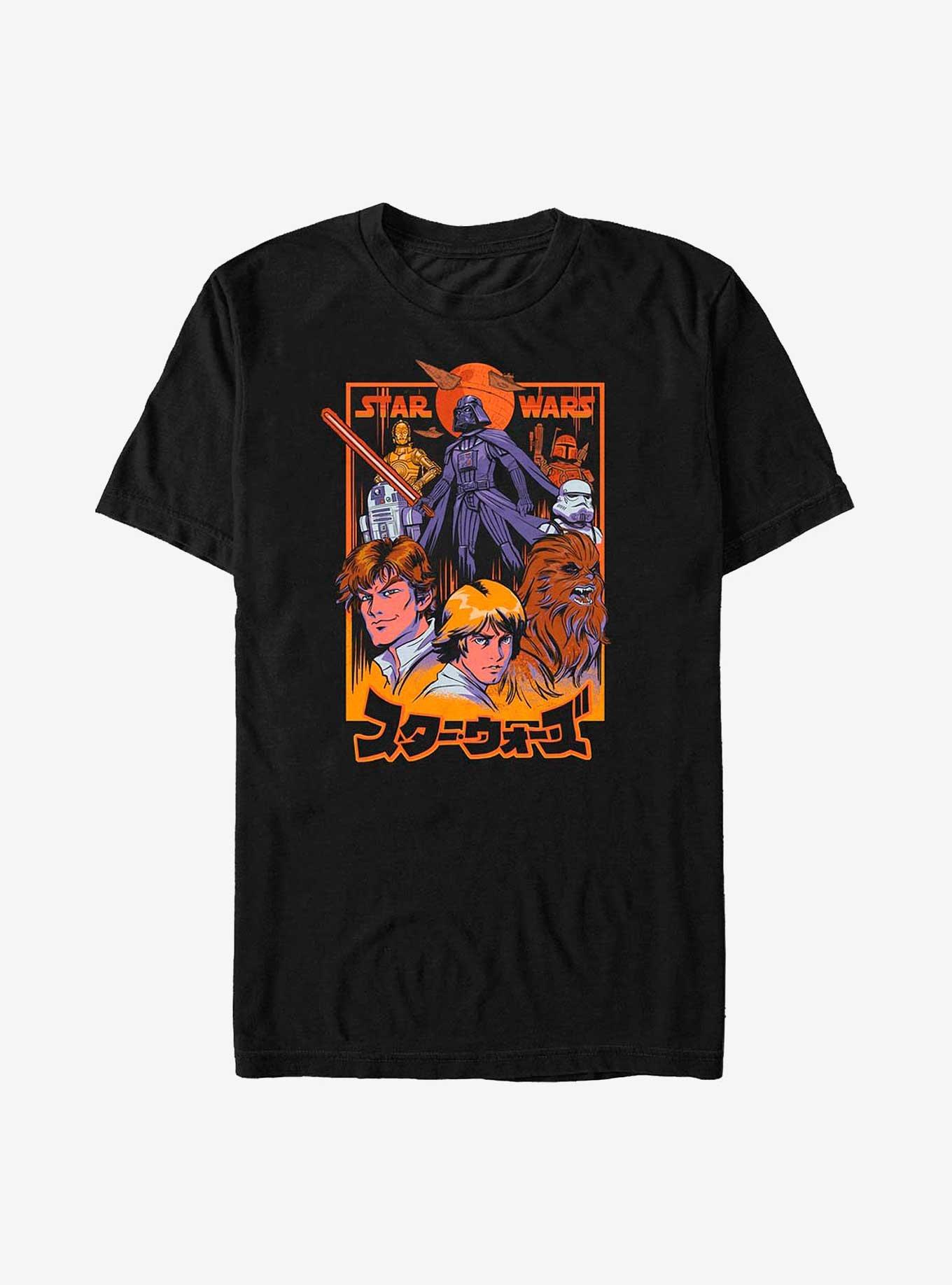 Star Wars Anime Style Characters T-Shirt, , hi-res