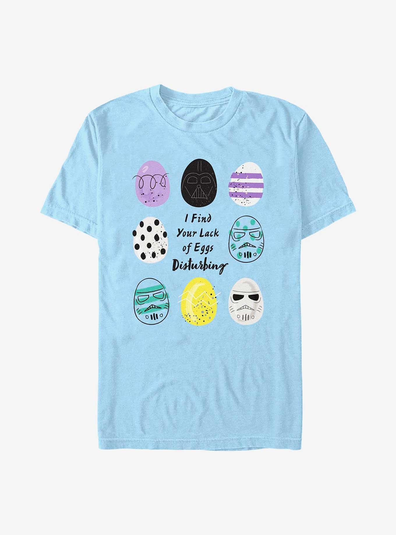 Star Wars Lack of Easter Eggs Disturbing T-Shirt, LT BLUE, hi-res