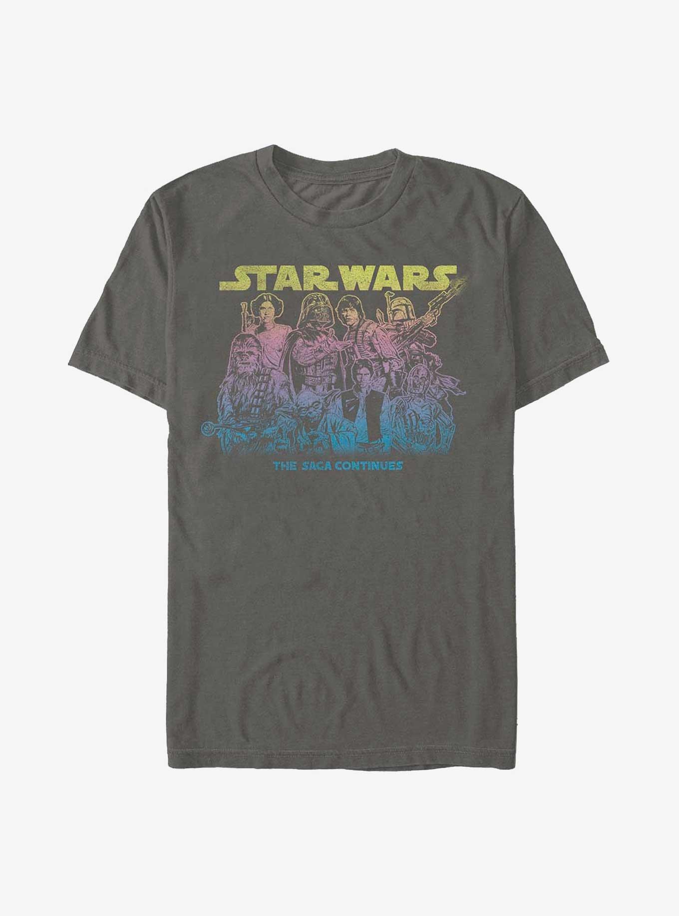 Star Wars The Saga Continues T-Shirt, BLACK, hi-res