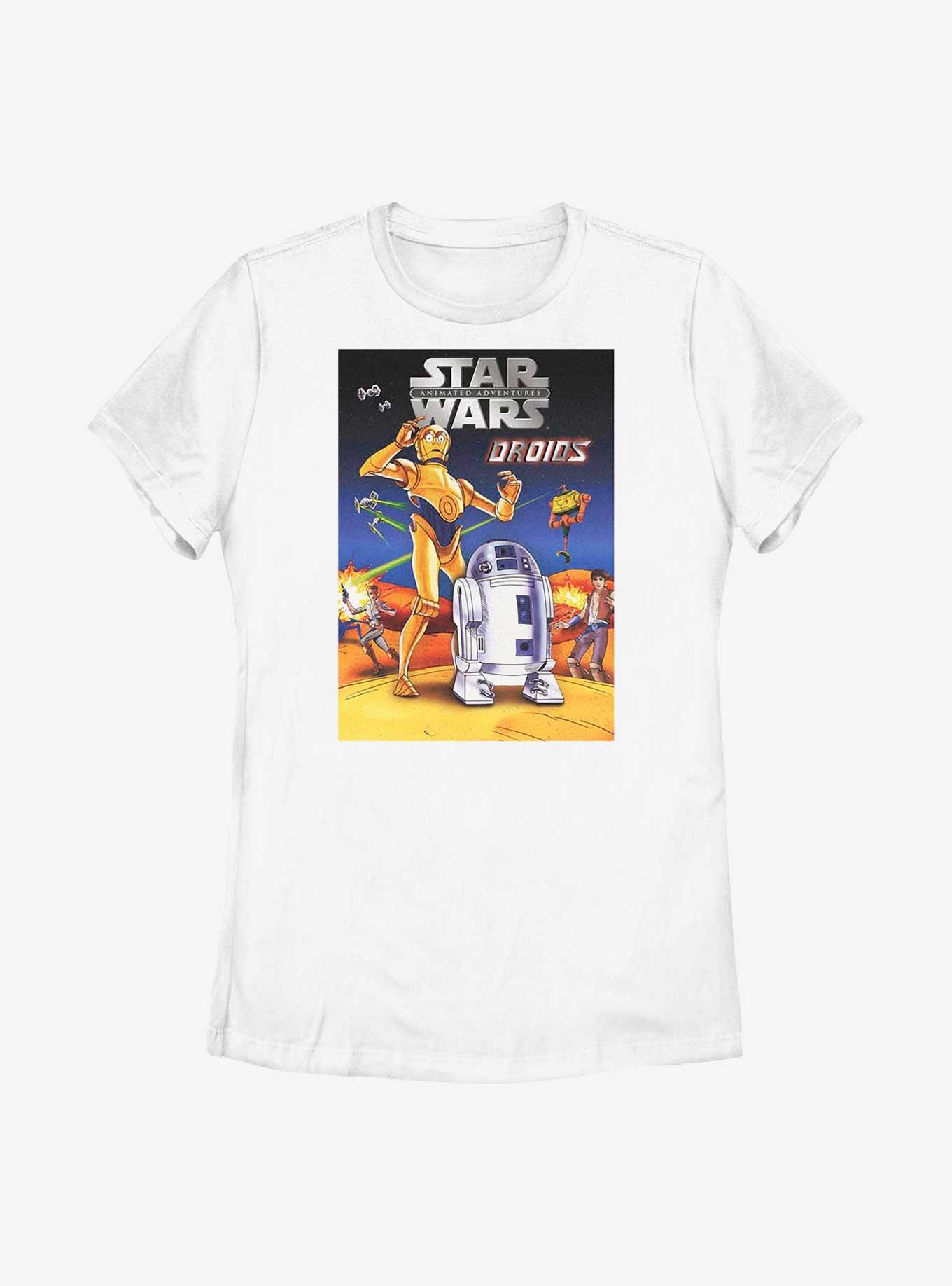 Star Wars Animated Droids Womens T-Shirt, WHITE, hi-res