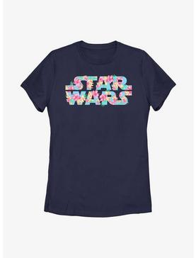 Plus Size Star Wars Floral Hibiscus Logo Womens T-Shirt, , hi-res